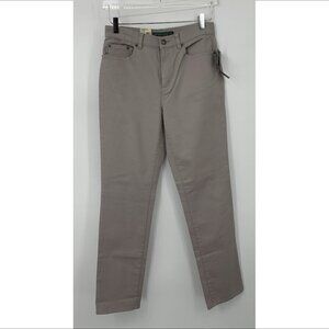 Ralph Lauren Jeans Co straight leg stretch cotton jeans pants gray women new 4